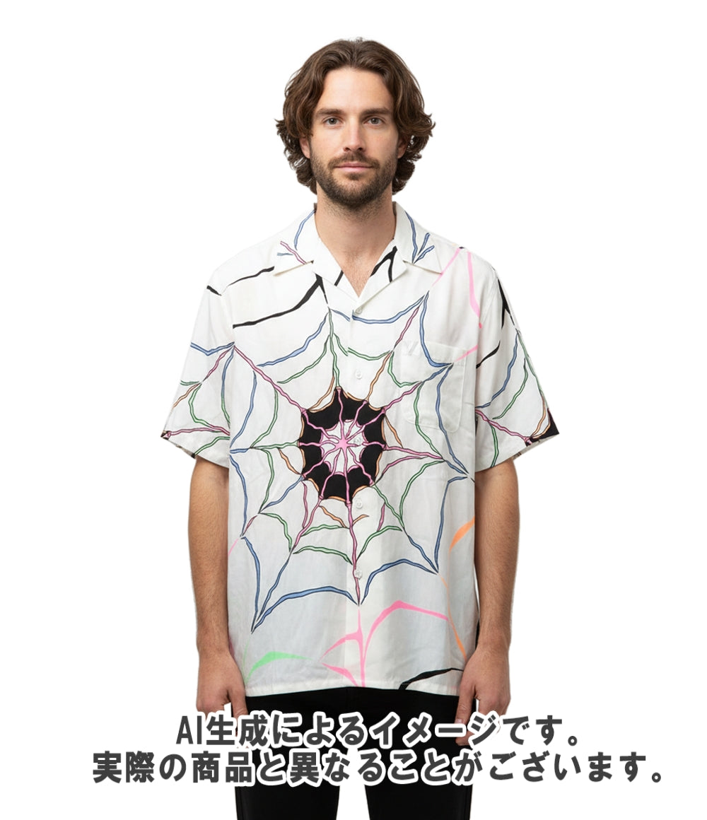 美品 WACKO MARIA WOLF'S HEAD 半袖シャツ メンズ SIZE M ワコマリア ウルフズヘッド