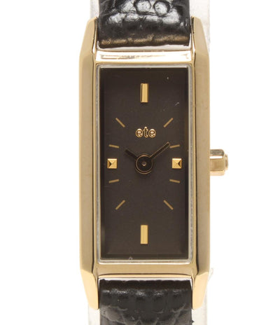 ete 腕時計 クオーツ ブラック レディース エテ