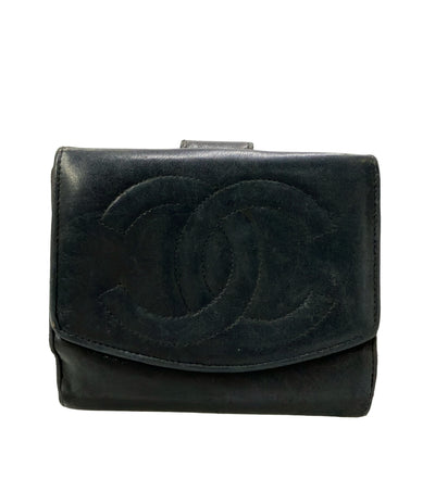 CHANEL ダブルホック 二つ折り財布 レディース シャネル