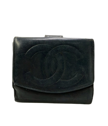 CHANEL ダブルホック 二つ折り財布 レディース シャネル