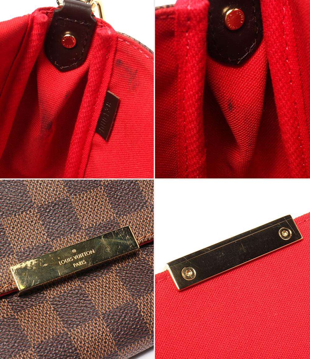 LOUIS VUITTON 2wayショルダーバッグ ハンドバッグ 肩掛け 斜め掛け ダミエ フェイボリットMM N41129 レディース ルイ・ヴィトン