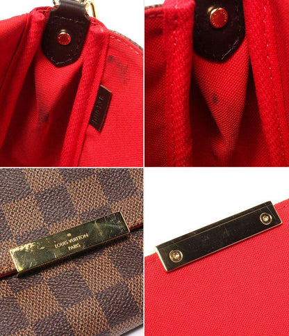 LOUIS VUITTON 2wayショルダーバッグ ハンドバッグ 肩掛け 斜め掛け ダミエ フェイボリットMM N41129 レディース ルイ・ヴィトン