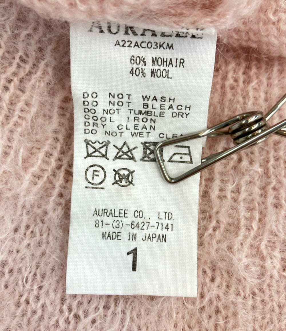 AURALEE 長袖カーディガン モヘア 22AW BRUSHED SUPER KID MOHAIR KNIT