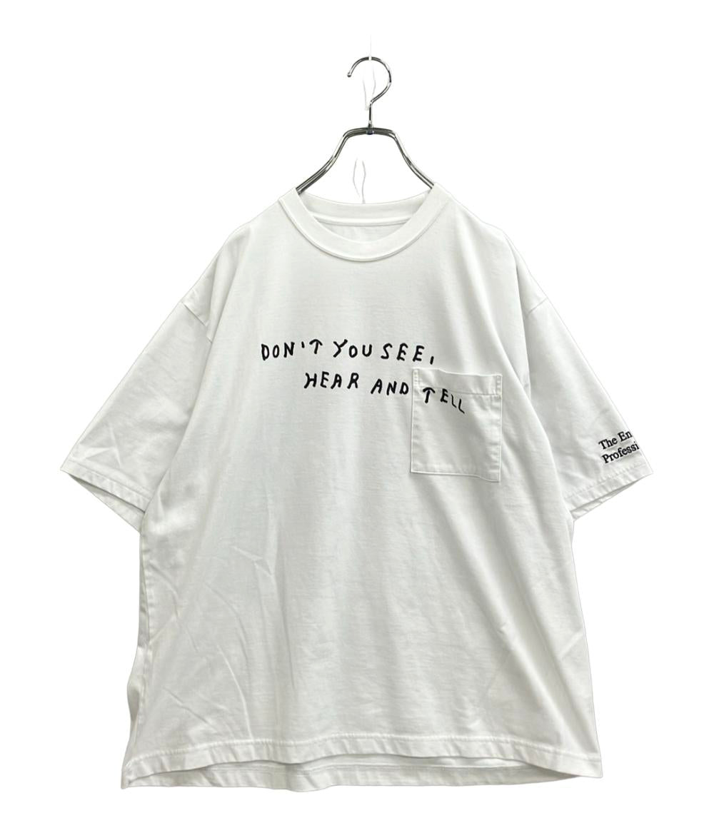 ENNOY 半袖Tシャツ DON‘T YOU SEE, HEAR AND TELL 胸ポケット メンズ SIZE L エンノイ
