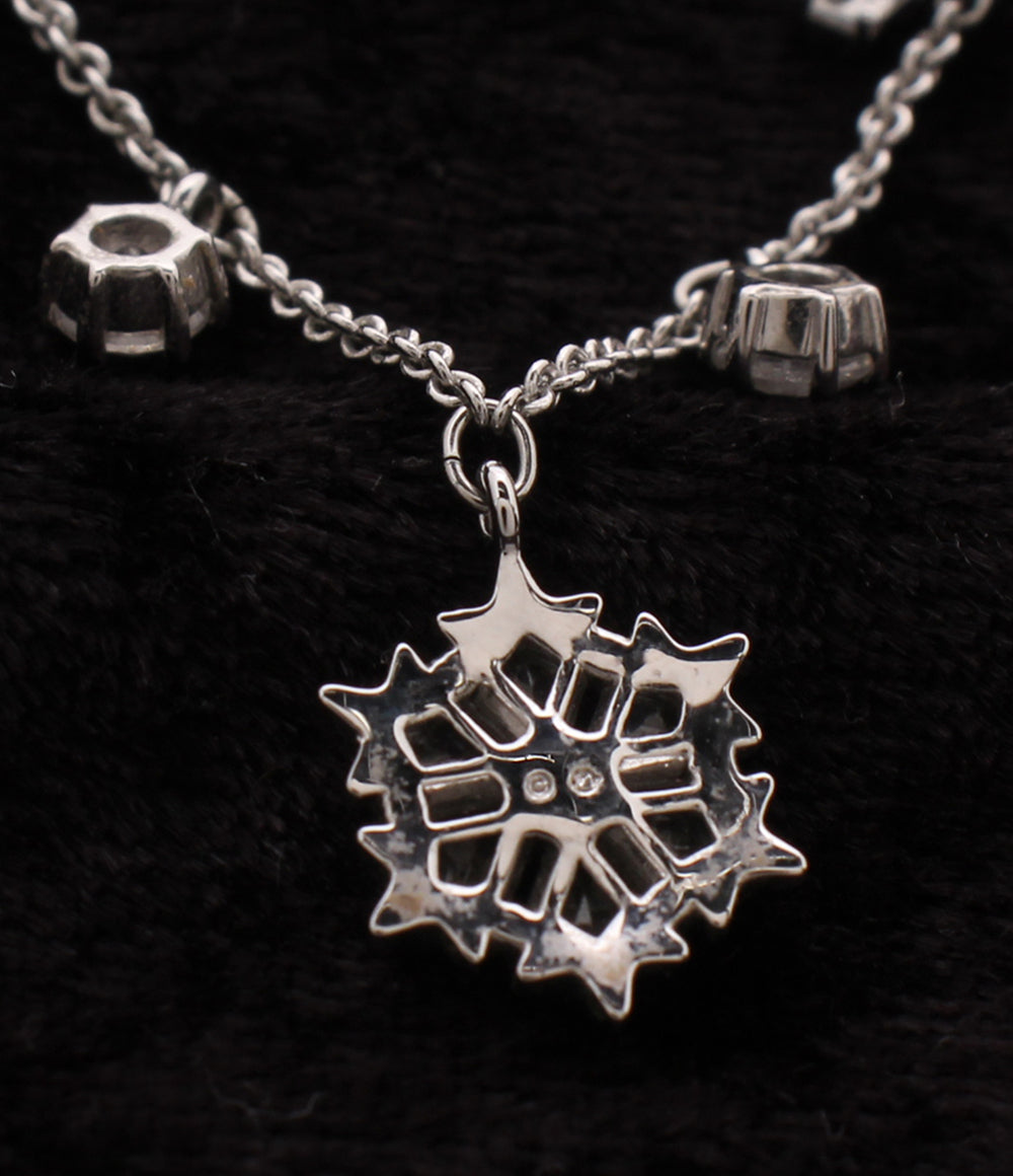 美品 SWAROVSKI ネックレス 雪モチーフ レディース スワロフスキー