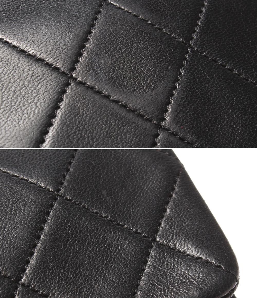 CHANEL チェーンショルダーバッグ 肩掛け ゴールド金具 ラムスキン マトラッセ シングルチェーン シングルフラップ 1番台 レディース シャネル