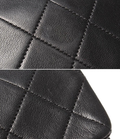 CHANEL チェーンショルダーバッグ 肩掛け ゴールド金具 ラムスキン マトラッセ シングルチェーン シングルフラップ 1番台 レディース シャネル