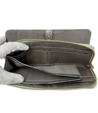 美品 マリクレール L字ファスナー二つ折り長財布 レディース marie claire