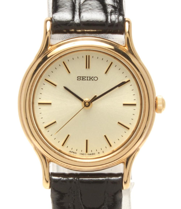 SEIKO 腕時計 クオーツ ゴールド 1N01-0DR0 レディース セイコー