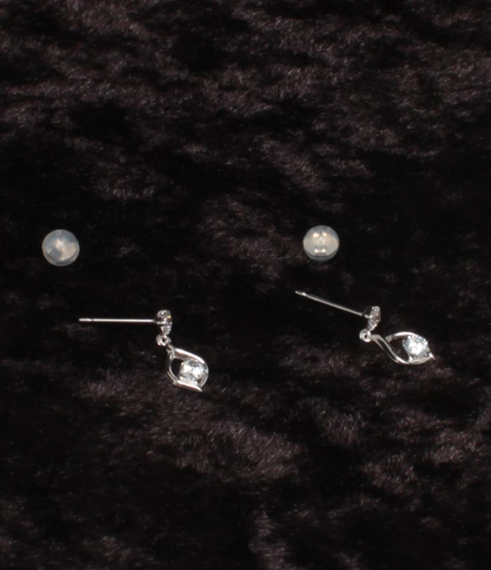 美品 カナルヨンドシー ピアス K10 しずくモチーフ レディース canal4℃