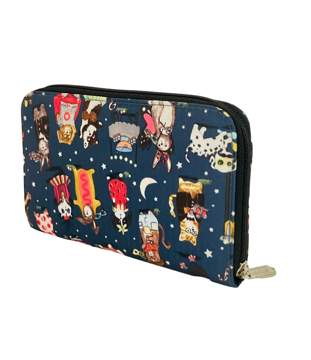 美品 LeSportsac ラウンドファスナー長財布 レディース レスポートサック