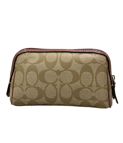 COACH ポーチ コスメポーチ シグネチャー レディース コーチ