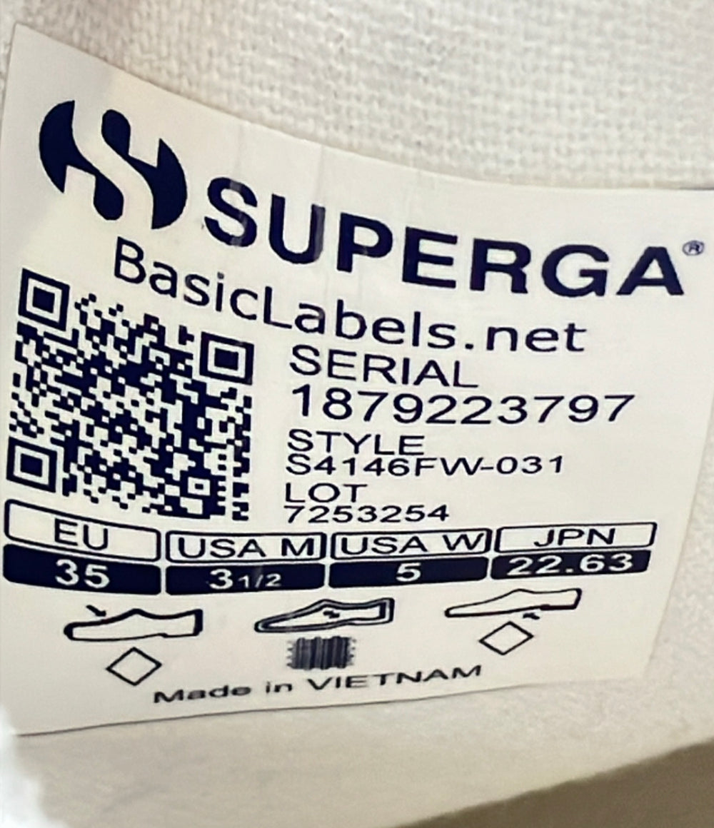 美品 PELLICO SUPERGA ローカットスニーカー レディース SIZE EU35 ペリーコ スペルガ