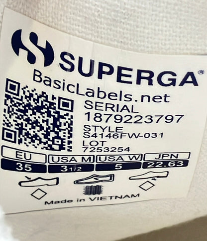 美品 PELLICO SUPERGA ローカットスニーカー レディース SIZE EU35 ペリーコ スペルガ