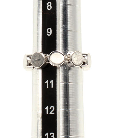 美品 グッチ リング 指輪 K18 チェーン プレート レディース SIZE 10号 GUCCI