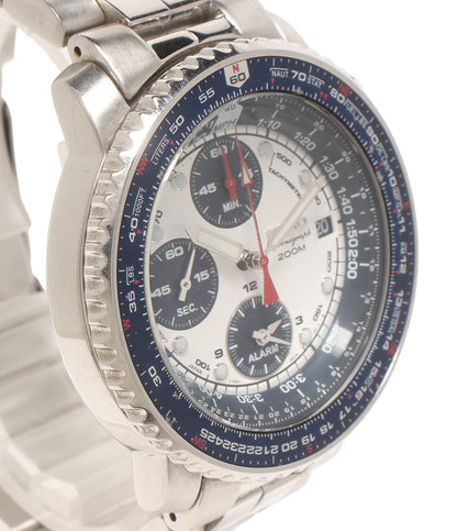 SEIKO 腕時計 パイロット クロノグラフ クオーツ 7T62-0EB0 メンズ セイコー