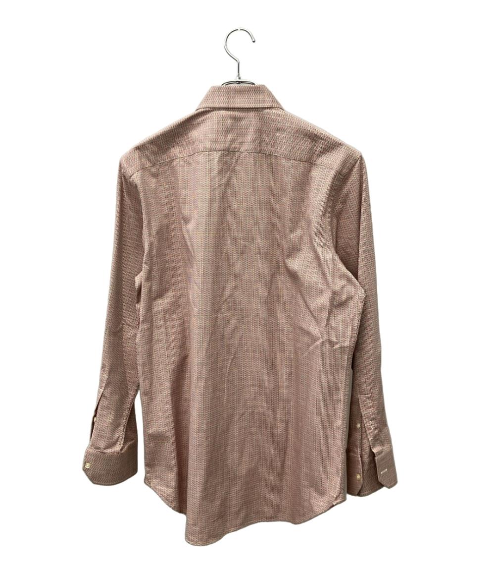 エトロ チェック綿シャツ ETRO 長袖シャツ 赤白チェック柄 152-11451-3015 メンズ SIZE 41 (L