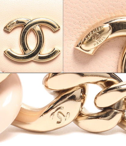 シャネル チェーンレザーショルダーバッグ ココマーク ゴールド金具 ミニバニティバッグ マトラッセ ラムスキン レディース CHANEL