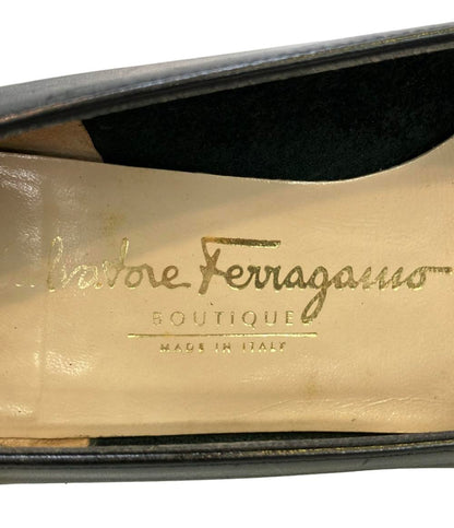 Salvatore Ferragamo ガンチーニラウンドトゥパンプス DR37916 H47 レディース SIZE 6 1/2 (23.5cm) サルヴァトーレフェラガモ