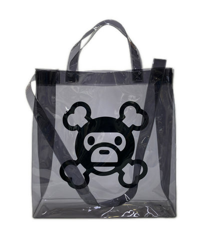 A BATHING APE トートバッグ ショルダーバッグ 2WAY 斜め掛け ビニール メンズ アベイシングエイプ