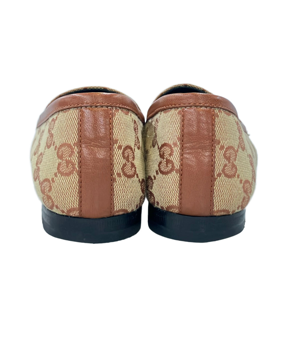 GUCCI ホースビットローファー GG キャンバス ヨルダーン レディース SIZE 34 (22cm) グッチ