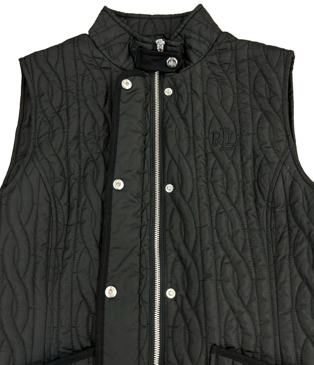 美品 LAUREN RALPH LAUREN ケーブルキルティング ハイネックベスト WMLROTWS2820290 レディース SIZE M ローレンラルフローレン