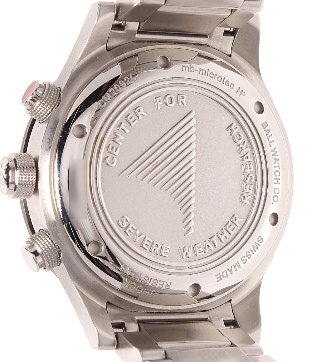 BALL WATCH 腕時計 クロノグラフ デイデイト ストークマン ストームチェイサーII 自動巻き グレー CM2092C-S1J-GY メンズ ボール