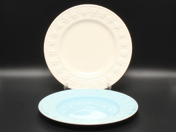 美品 ウエッジウッド プレート 大皿 2点セット 27cm フェスティビティ アイボリー ブルー WEDGWOOD