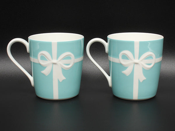 美品 TIFFANY&Co. マグカップ 2点セット ペア ブルーボックス ティファニー