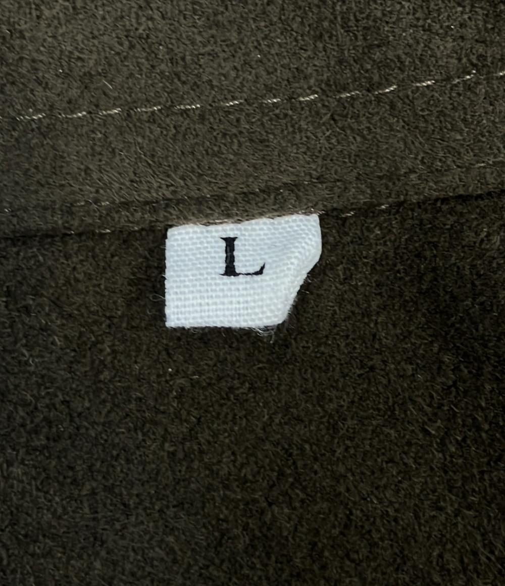 COLONY CLOTHING 長袖シャツ スエード生地 Ultrasuede® プールサイドシャツ CC2402-SH02 メンズ SIZE L コロニー クロージング