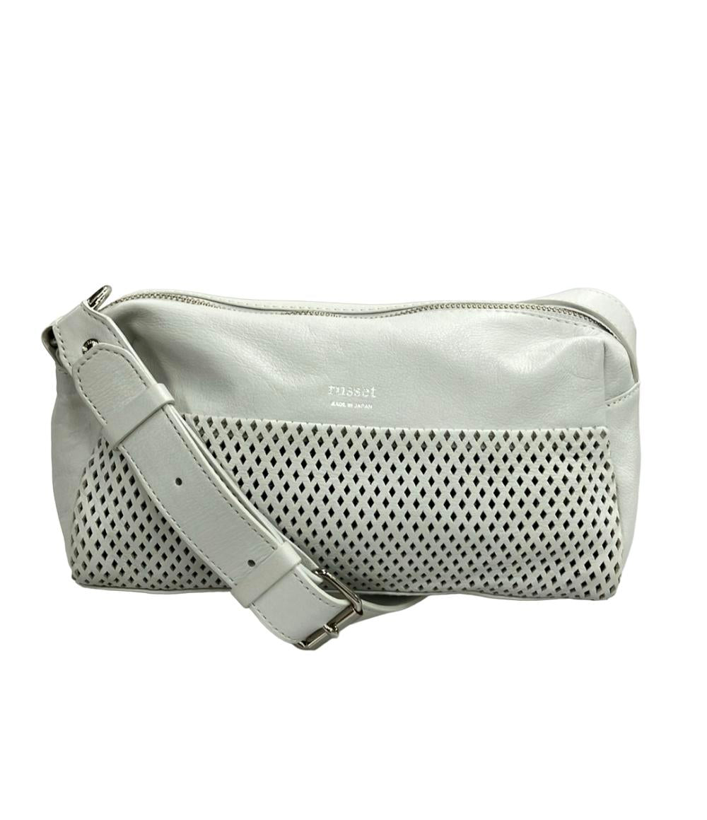 russet ショルダーバッグ 斜め掛け パンチングレザー レディース ラシット