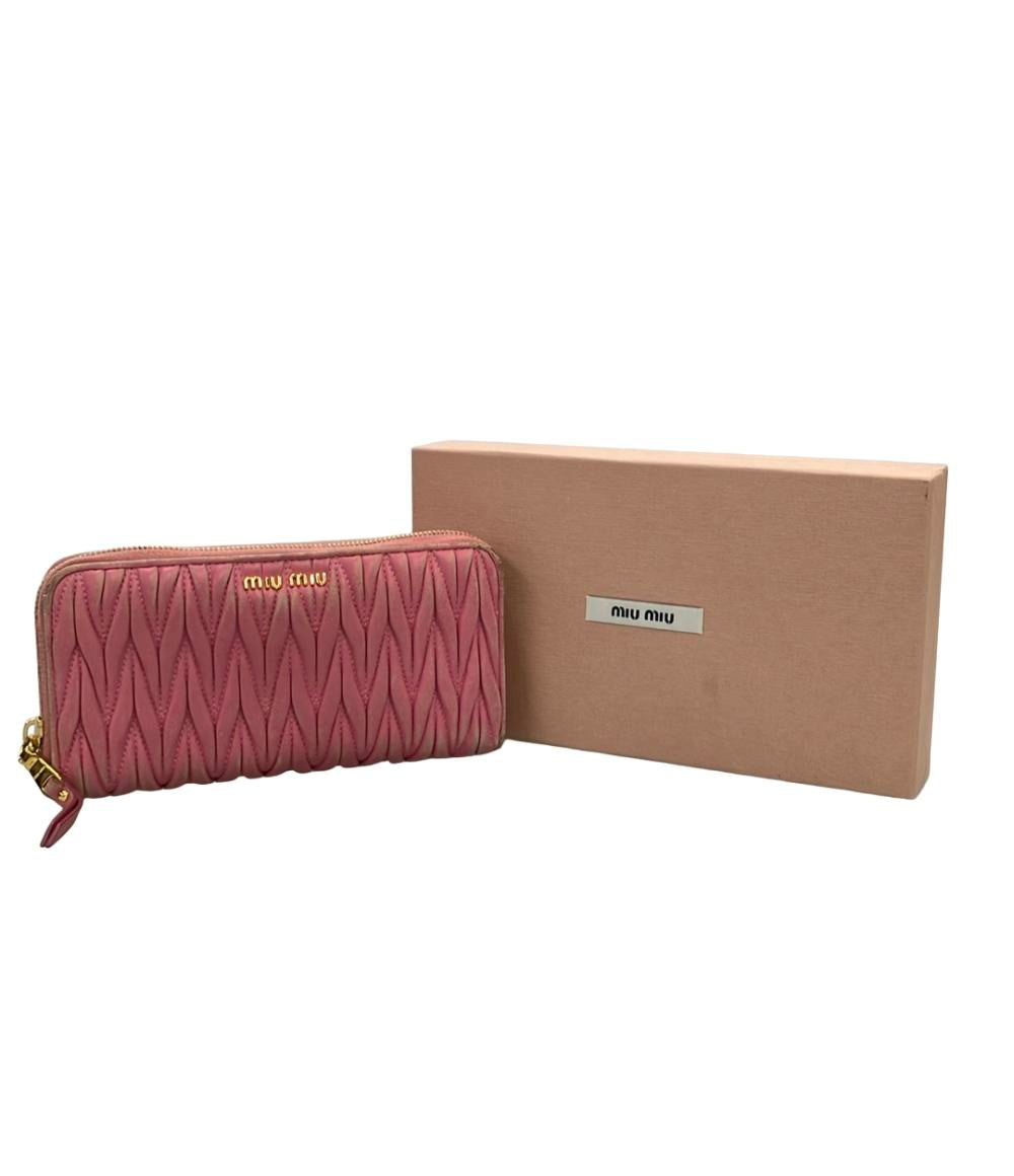 Miu Miu ラウンドファスナー長財布 レディース ミュウ ミュウ