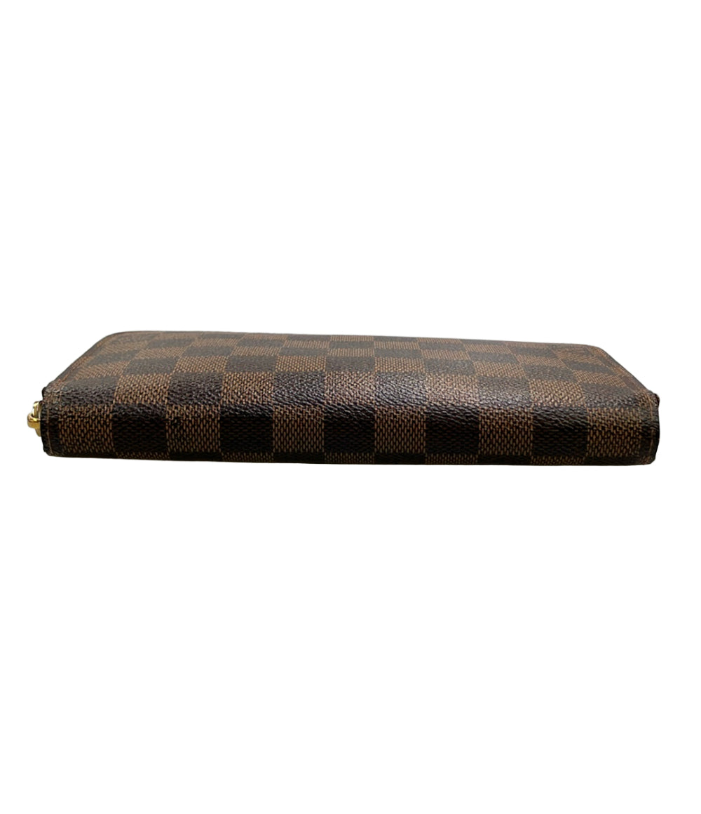 LOUIS VUITTON ラウンドファスナー長財布 ジッピーウォレット ダミエ エベヌ N41661 ユニセックス ルイ・ヴィトン