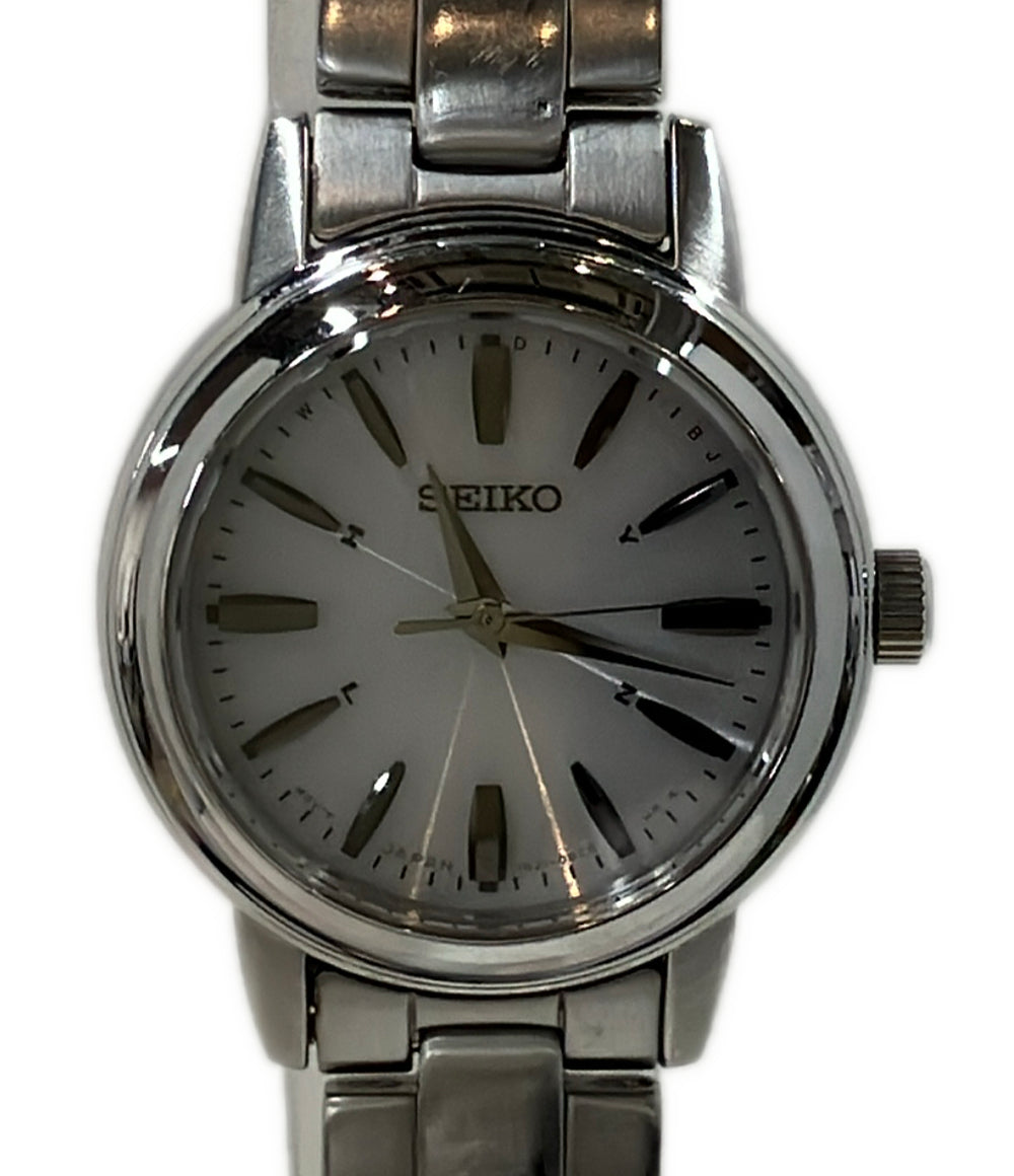 SEIKO 腕時計 電波ソーラー ソーラー ホワイト 1B21-0AL0 レディース セイコー