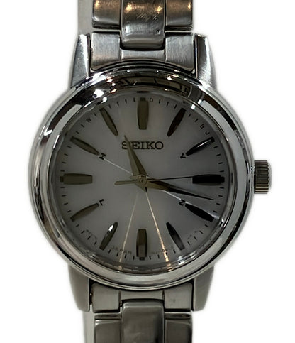 SEIKO 腕時計 電波ソーラー ソーラー ホワイト 1B21-0AL0 レディース セイコー