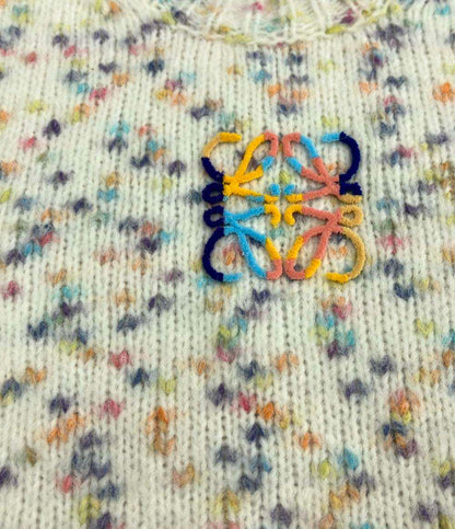 LOEWE 半袖ニット ショートスリーブ セーター ウール アルパカ ブレンド S359Y55K26 レディース SIZE M ロエベ