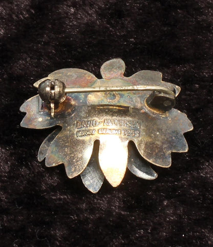 デビッド アンデルセン ブローチ SV925 フラワーモチーフ レディース DAVID ANDERSEN