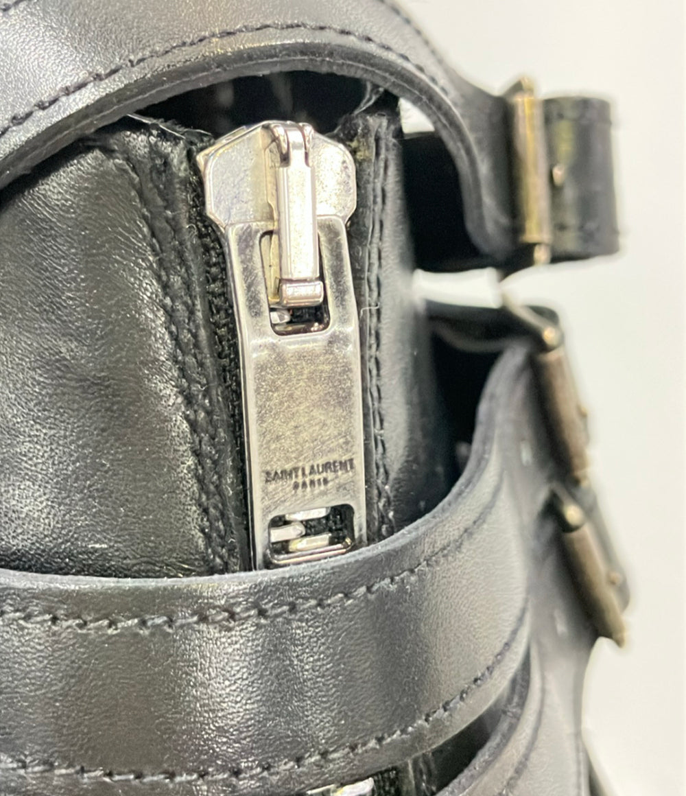 SAINT LAURENT PARIS ショートブーツ レオパード メンズ SIZE 42 (27cm) サンローランパリ