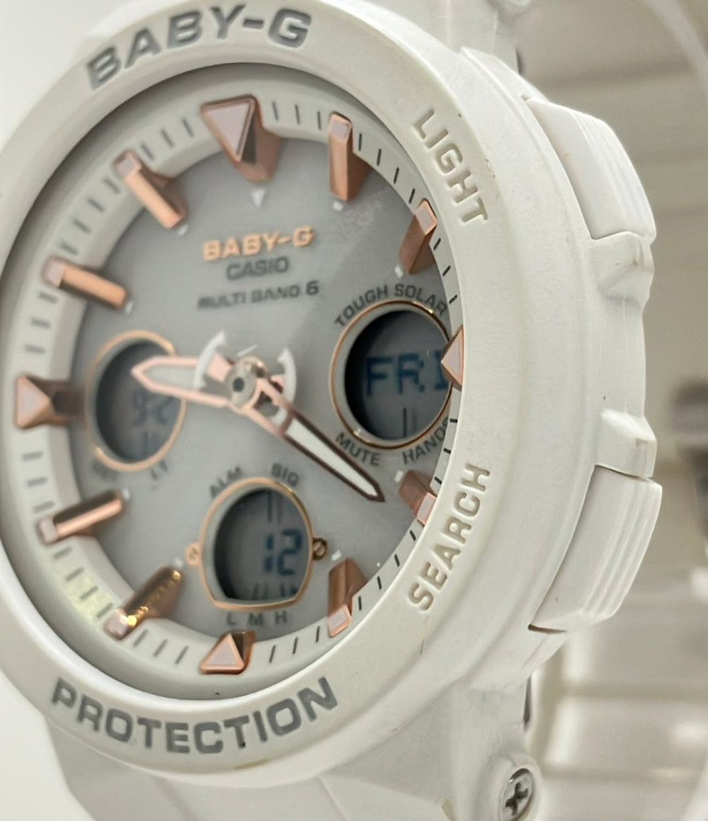 CASIO 腕時計 Baby-G ソーラー ホワイト BGA-2500 レディース カシオ