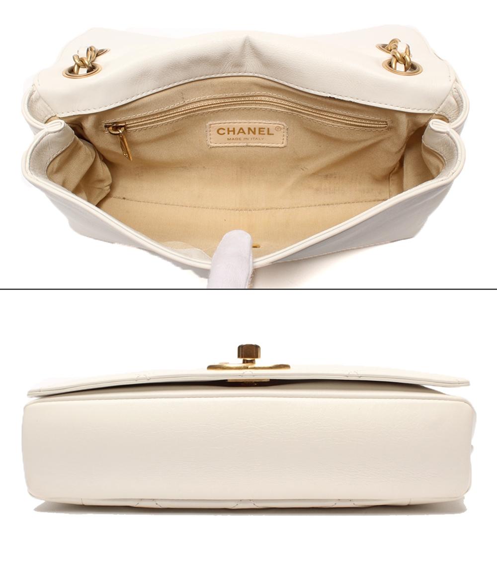 CHANEL ショルダーバッグ 肩掛け ゴールド金具 マトラッセ シングルフラップ シングルチェーン レディース シャネル
