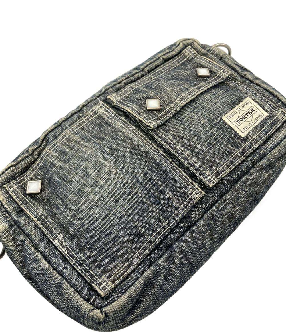 PORTER ショルダーバッグ斜め掛け デニム レディース メンズ ポーター