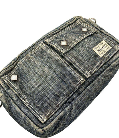 PORTER ショルダーバッグ斜め掛け デニム レディース メンズ ポーター