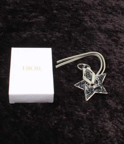 美品 Christian Dior キーリング キーホルダー スターモチーフ 地図柄 レディース クリスチャンディオール
