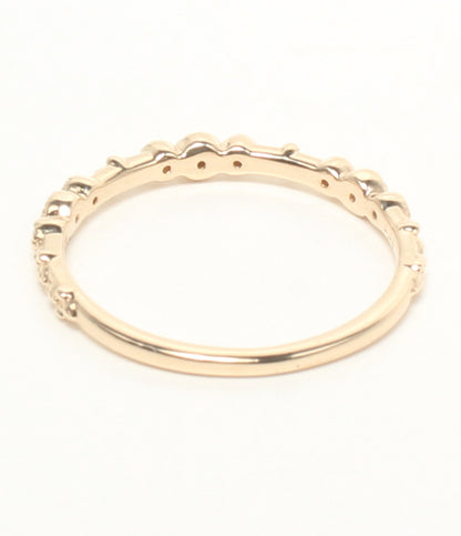 美品 agete リング 指輪 K10 ダイヤ 0.04ct レディース SIZE 9号 アガット