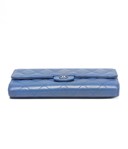 CHANEL 長財布 シルバー金具 22番台 マトラッセ レディース シャネル