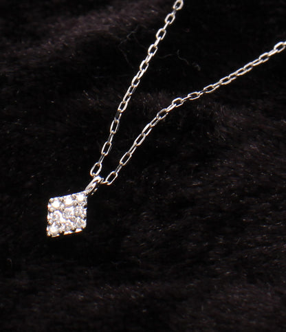 美品 STAR JEWELRY ネックレス K10 ダイヤ 0.02ct レディース スタージュエリー