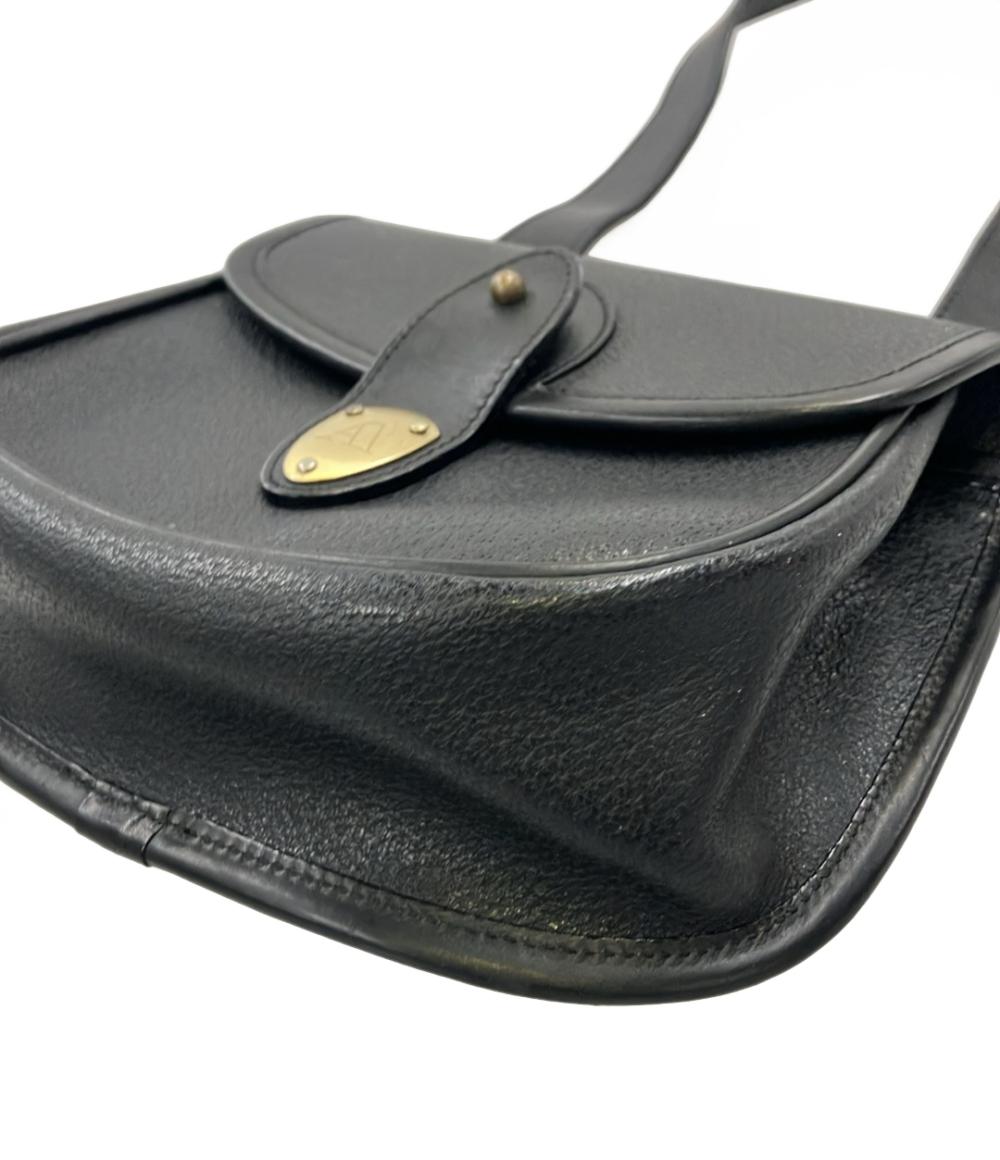 Aquascutum 黒 ショルダーバッグ Aquascutum ショルダーバッグ 斜め掛け レディース アクアスキュータム