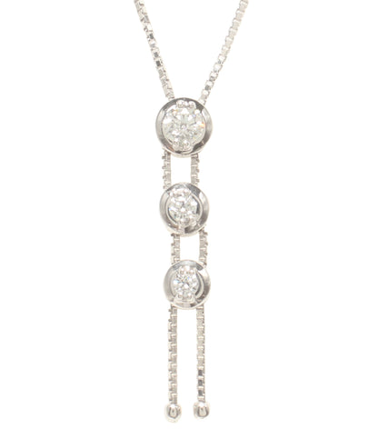 TASAKI ネックレス K18WG ダイヤ0.39ct レディース タサキ