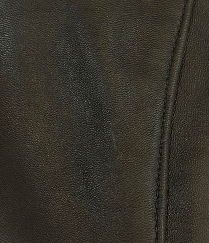 美品 ジョーンズニューヨーク レザージャケット レディース SIZE S (S) JONESNEWYORK