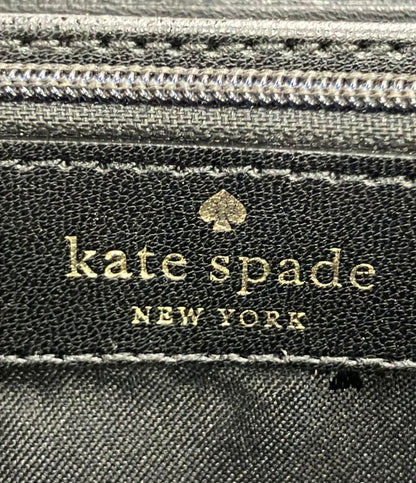 美品 Kate Spade ラウンドファスナー長財布 レザー WLR00120 レディース ケイトスペード